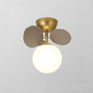 ZOWALA - Nordic Glass Bubble Semi-Flush Mount Lamp Image - 3
