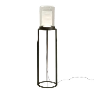 Modish Bedroom Metal Cylinder Black LED Floor Lamp Zawala Image - 12