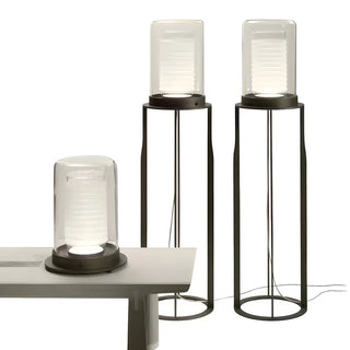 Modish Bedroom Metal Cylinder Black LED Floor Lamp Zawala Image - 9