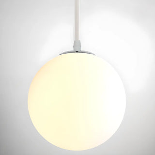 ZOWALA - Nordic Globe Adjustable Height Island White Pendant Light Image - 7