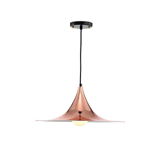 ZOWALA - Nordic Flared Modern Glossy Metal Cone Pendant Light Image - 5