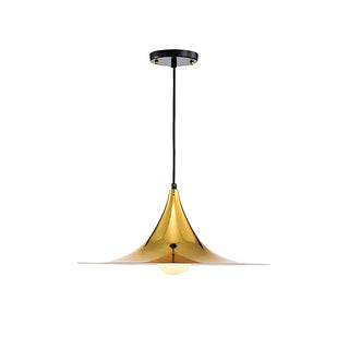 ZOWALA - Nordic Flared Modern Glossy Metal Cone Pendant Light Image - 7