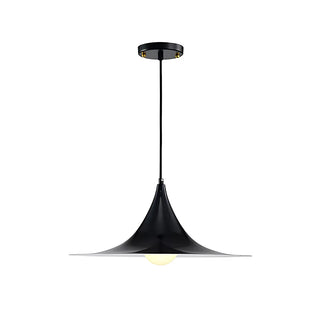 ZOWALA - Nordic Flared Modern Glossy Metal Cone Pendant Light Image - 9