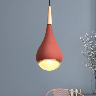 ZOWALA - Nordic Modern Ceramic Teardrop Green Pendant Light Image - 10
