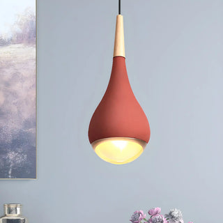 ZOWALA - Nordic Modern Ceramic Teardrop Green Pendant Light Image - 3