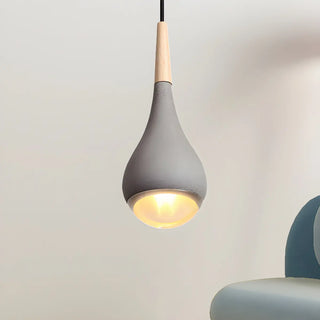 ZOWALA - Nordic Modern Ceramic Teardrop Green Pendant Light Image - 4
