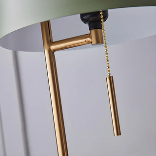ZOWALA - Nordic Iron Bucket Wood Base Table Lamp Image - 7
