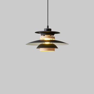 ZOWALA - Nordic Multi-Layer Iron Restaurant Walnut Pendant Light Image - 10