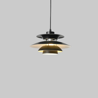 ZOWALA - Nordic Multi-Layer Iron Restaurant Walnut Pendant Light Image - 15