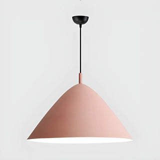 ZOWALA - Nordic Candy Colored Matte Metal Cone Pendant Light Image - 10