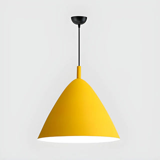 ZOWALA - Nordic Candy Colored Matte Metal Cone Pendant Light Image - 11