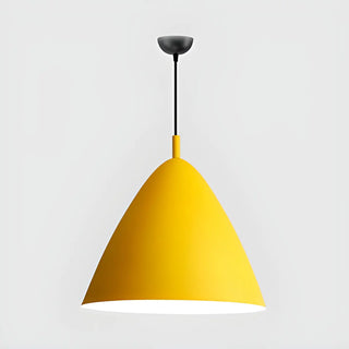 ZOWALA - Nordic Candy Colored Matte Metal Cone Pendant Light Image - 12