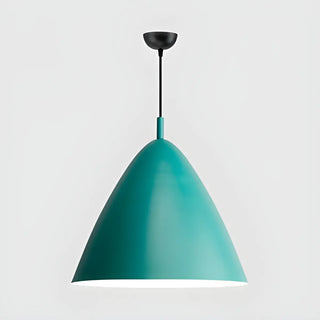 ZOWALA - Nordic Candy Colored Matte Metal Cone Pendant Light Image - 15