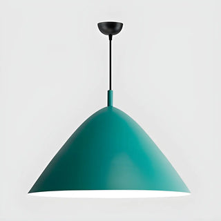 ZOWALA - Nordic Candy Colored Matte Metal Cone Pendant Light Image - 16