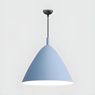 ZOWALA - Nordic Candy Colored Matte Metal Cone Pendant Light Image - 6