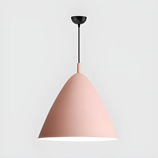 ZOWALA - Nordic Candy Colored Matte Metal Cone Pendant Light Image - 9
