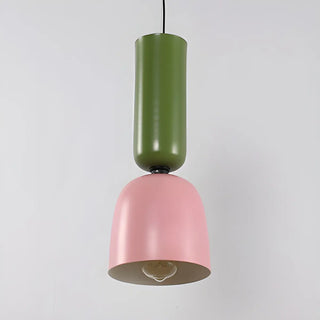 Nordic Metal Modern Yellow and Brown Cone Pendant Light Image - 2