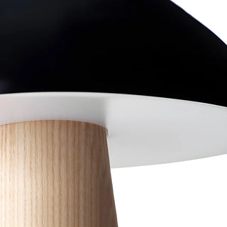 Modern Dome Mushroom Wood Base Bedroom LED Table Lamp Zawala Image - 5