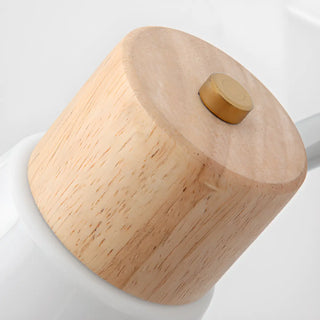 ZOWALA - Modern Wood and Frosted Glass Vanity Wall Light Image - 11