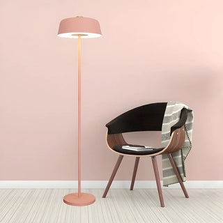 Nordic Metallic Dome Yellow Living Room Floor Lamp Zawala Image - 1