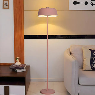 Nordic Metallic Dome Yellow Living Room Floor Lamp Zawala Image - 5