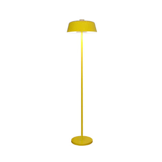 Nordic Metallic Dome Yellow Living Room Floor Lamp Zawala Image - 6