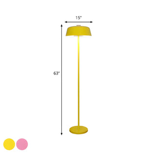 Nordic Metallic Dome Yellow Living Room Floor Lamp Zawala #size
