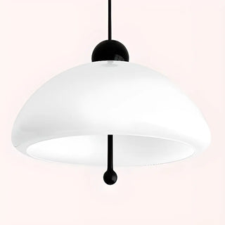 ZOWALA - Nordic Red White Glass Mushroom Chandelier Image - 10