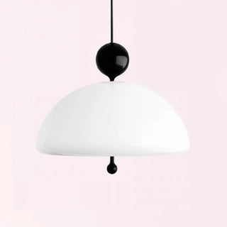 ZOWALA - Nordic Red White Glass Mushroom Chandelier Image - 14
