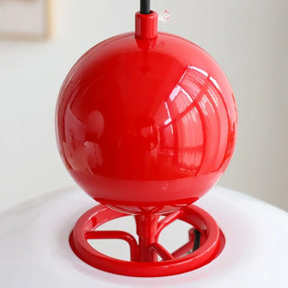 ZOWALA - Nordic Red White Glass Mushroom Chandelier Image - 18