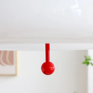 ZOWALA - Nordic Red White Glass Mushroom Chandelier Image - 19