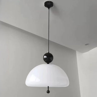ZOWALA - Nordic Red White Glass Mushroom Chandelier Image - 5