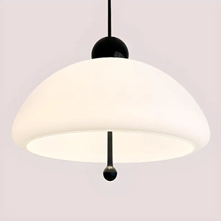 ZOWALA - Nordic Red White Glass Mushroom Chandelier Image - 9