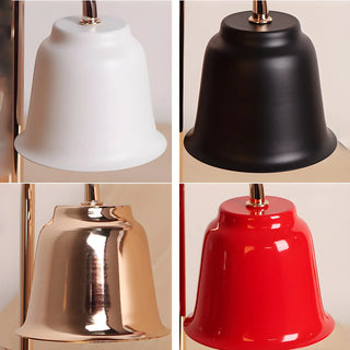 Nordic Fashion Golden Bell Shade Wooden Base Table Lamp Zawala Image - 17