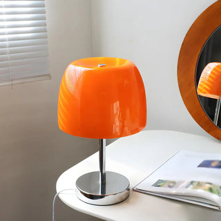 Nordic Simple Macaron Dome Glass Shade Metal Table Lamp Zawala Image - 1