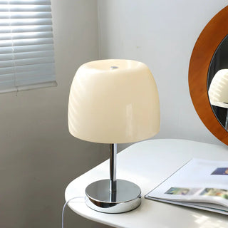 Nordic Simple Macaron Dome Glass Shade Metal Table Lamp Zawala Image - 3