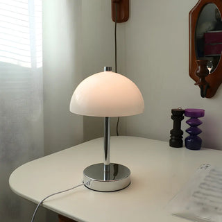 Nordic Simple Macaron Dome Glass Shade Metal Table Lamp Zawala Image - 4