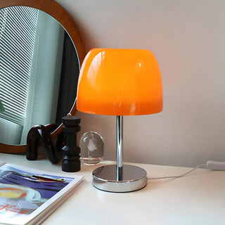 Nordic Simple Macaron Dome Glass Shade Metal Table Lamp Zawala Image - 6
