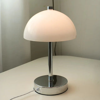 Nordic Simple Macaron Dome Glass Shade Metal Table Lamp Zawala Image - 7