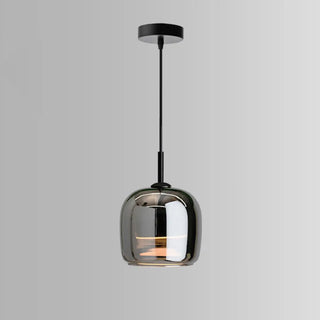 ZOWALA - Nordic Style Jar Glass Dining Room Black Pendant Light Image - 6