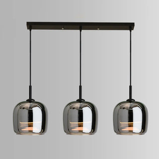 ZOWALA - Nordic Style Jar Glass Dining Room Black Pendant Light Image - 7