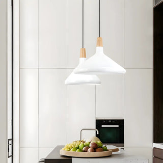 aaaZOWALA - Modern Nordic Conical Dining Room Pendant Light Set Image - 2