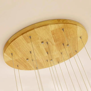 ZOWALA - Nordic Stairwell Cluster White Glass Globe Pendant Light Image - 16
