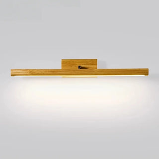 ZOWALA - Modern Wood Linear LED Bathroom Vanity Mirror Light Image - 10