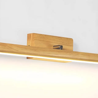 ZOWALA - Modern Wood Linear LED Bathroom Vanity Mirror Light Image - 13