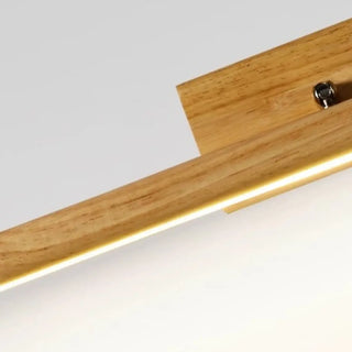 ZOWALA - Modern Wood Linear LED Bathroom Vanity Mirror Light Image - 15