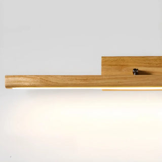 ZOWALA - Modern Wood Linear LED Bathroom Vanity Mirror Light Image - 16