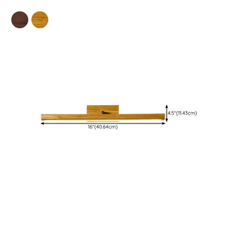 ZOWALA - Modern Wood Linear LED Bathroom Vanity Mirror Light #size