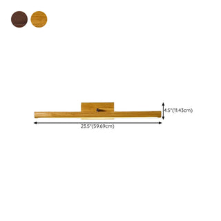 ZOWALA - Modern Wood Linear LED Bathroom Vanity Mirror Light Image - 20