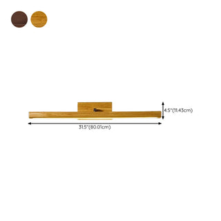 ZOWALA - Modern Wood Linear LED Bathroom Vanity Mirror Light Image - 21